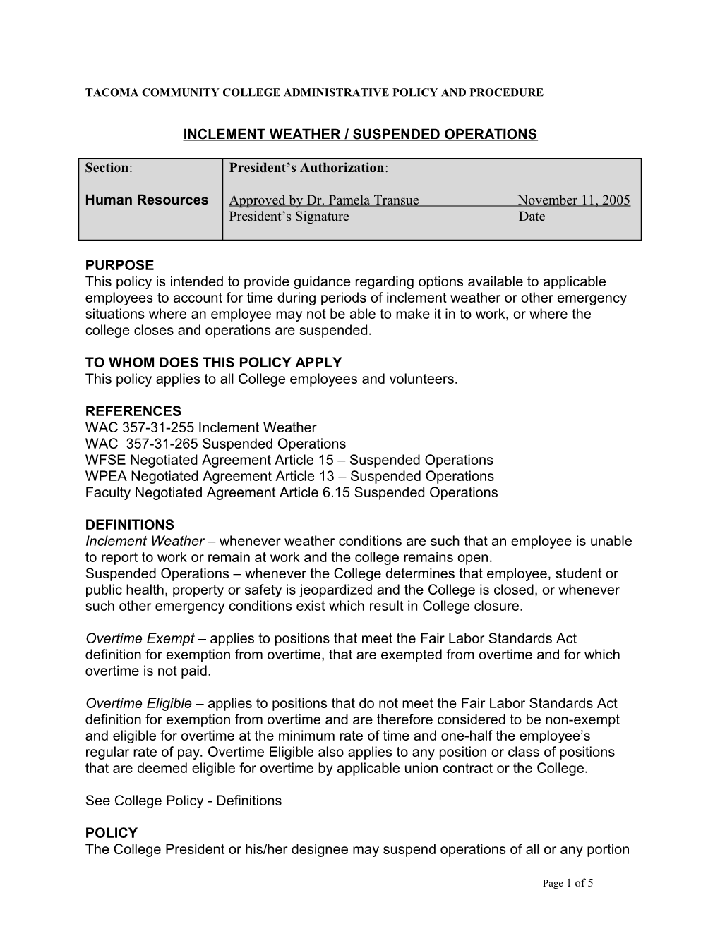 Telecommuting and Flexible Work Hours Program