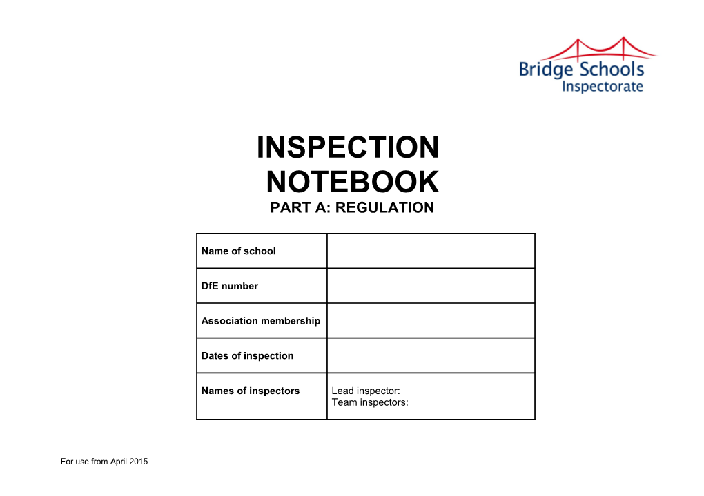 Bridge Schools Inspectorate