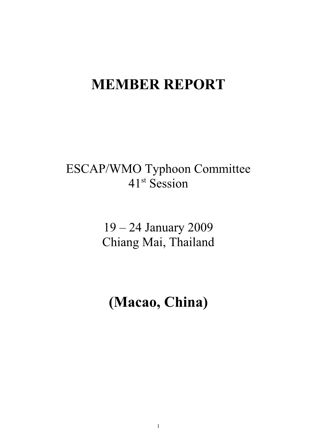 ESCAP/WMO Typhoon Committee