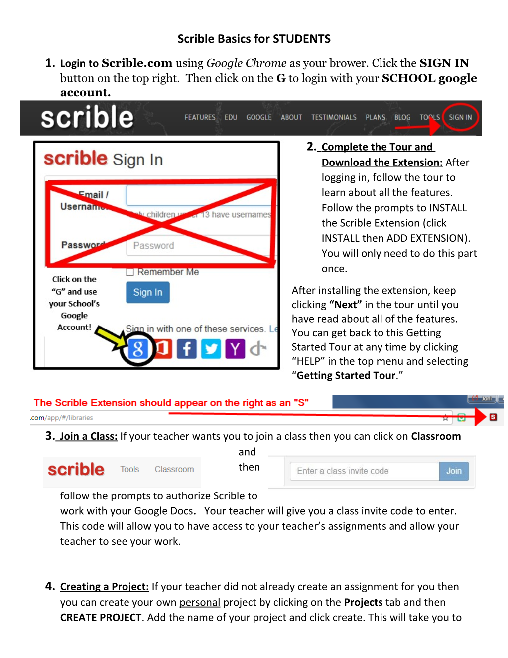 Scrible Basics for STUDENTS
