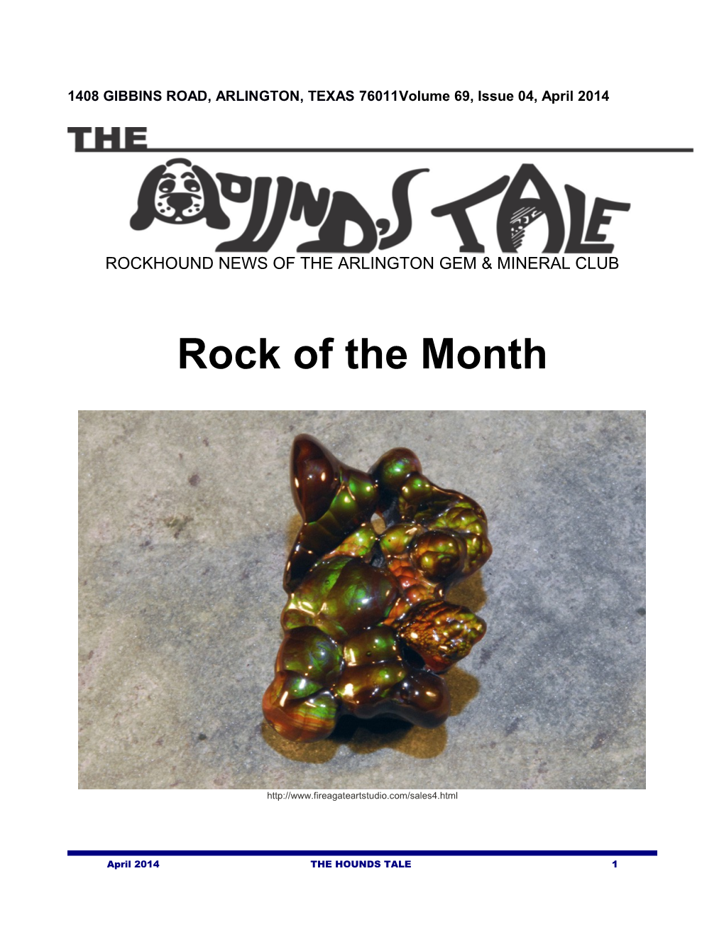 Rockhound News of the Arlington Gem Mineral Club