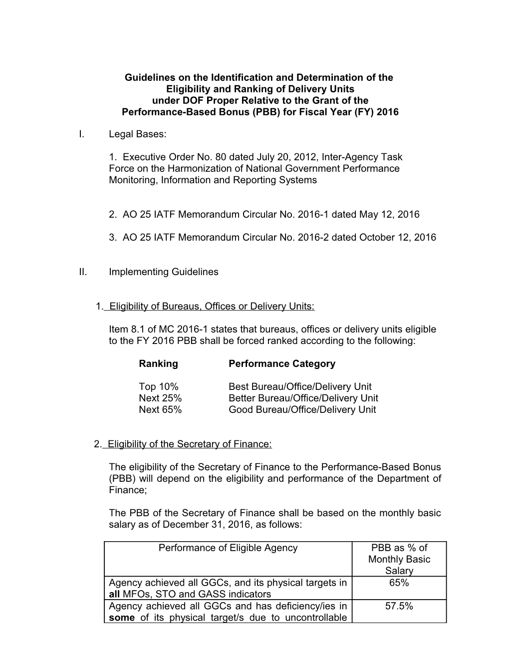 Guidelines on the Identification and Determination of The