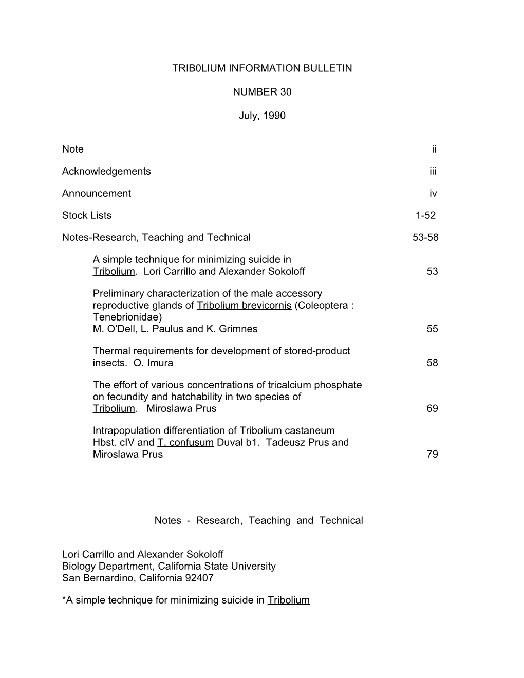Notes-Research, Teaching and Technical 53-58