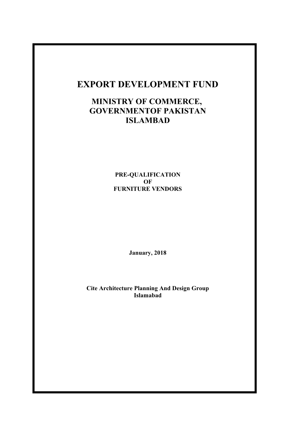 Export Development Fund