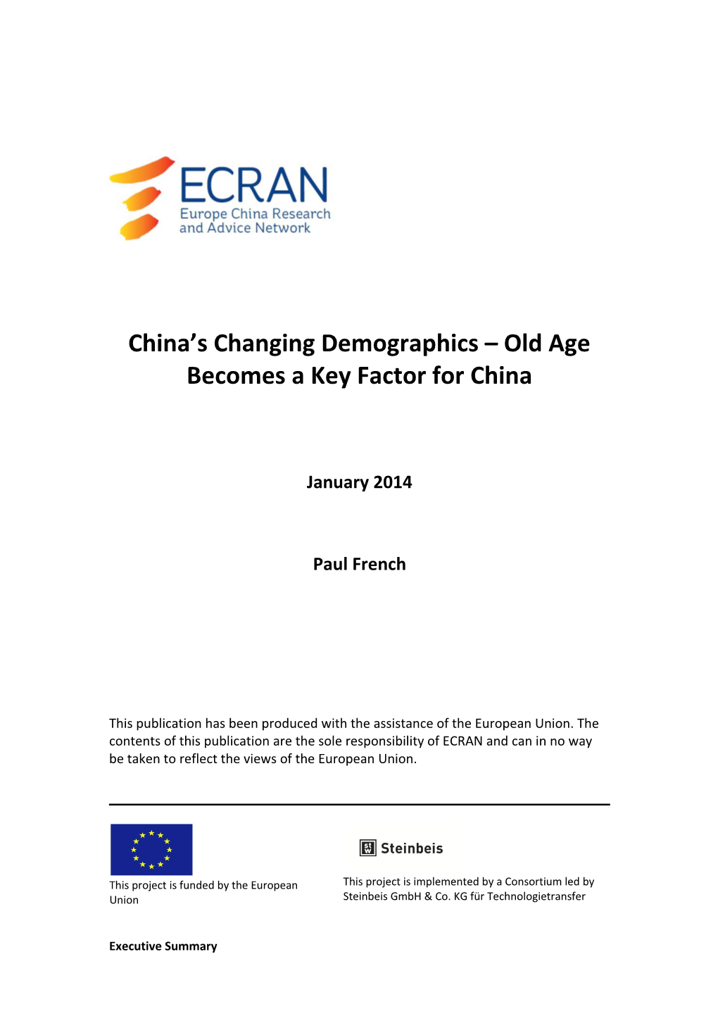 China S Changing Demographics Old Age Becomes a Key Factor for China