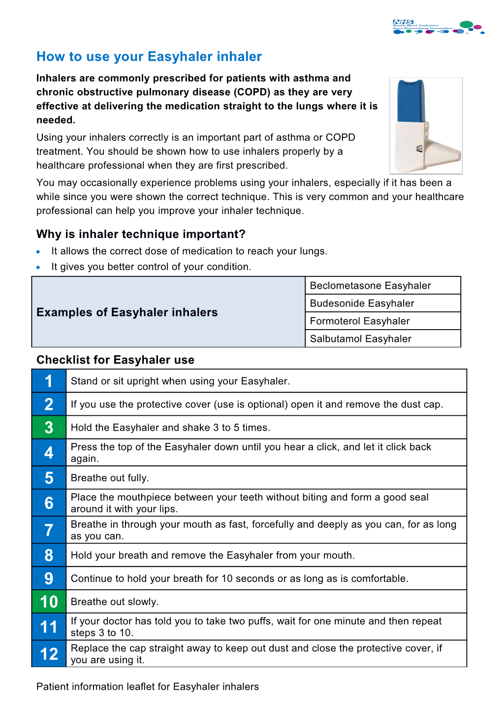 How to Use Your Easyhaler Inhaler