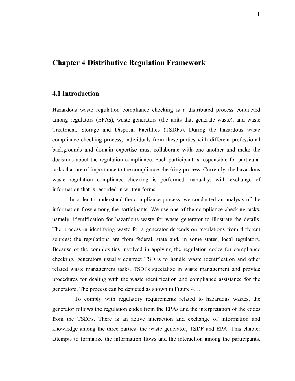 Chapter 4 Distributive Regulation Framework