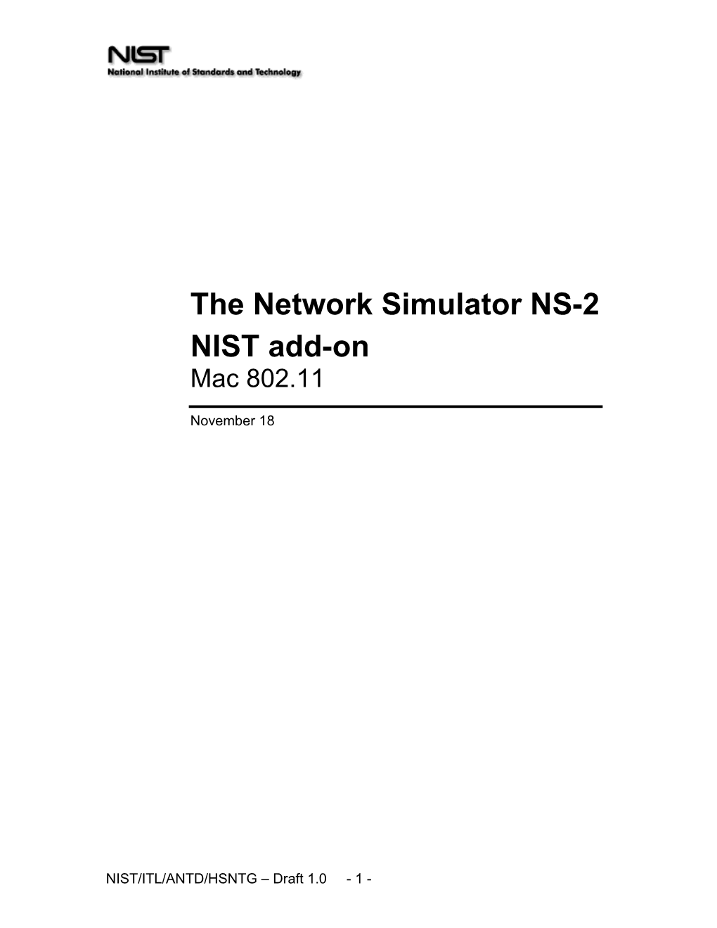 The Network Simulator NS-2