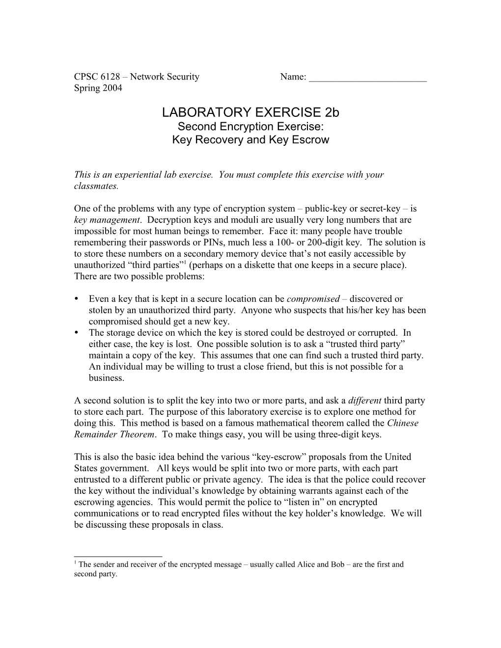 Lab Exercise Xivpage 1