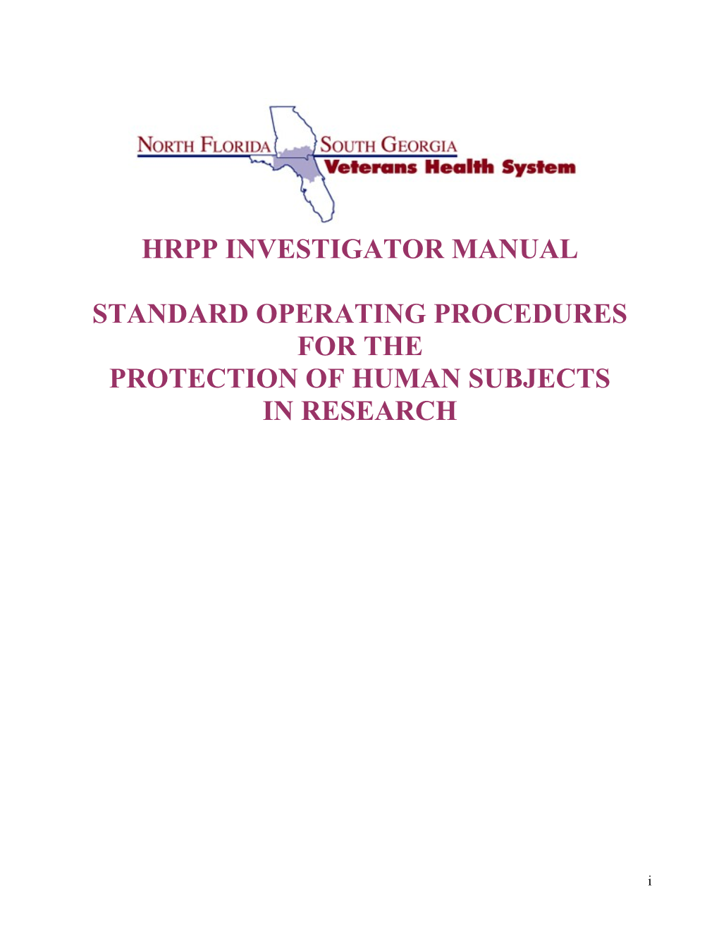 Hrpp Investigator Manual