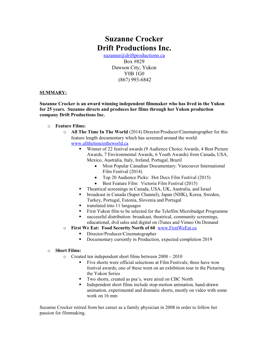 Drift Productions Inc