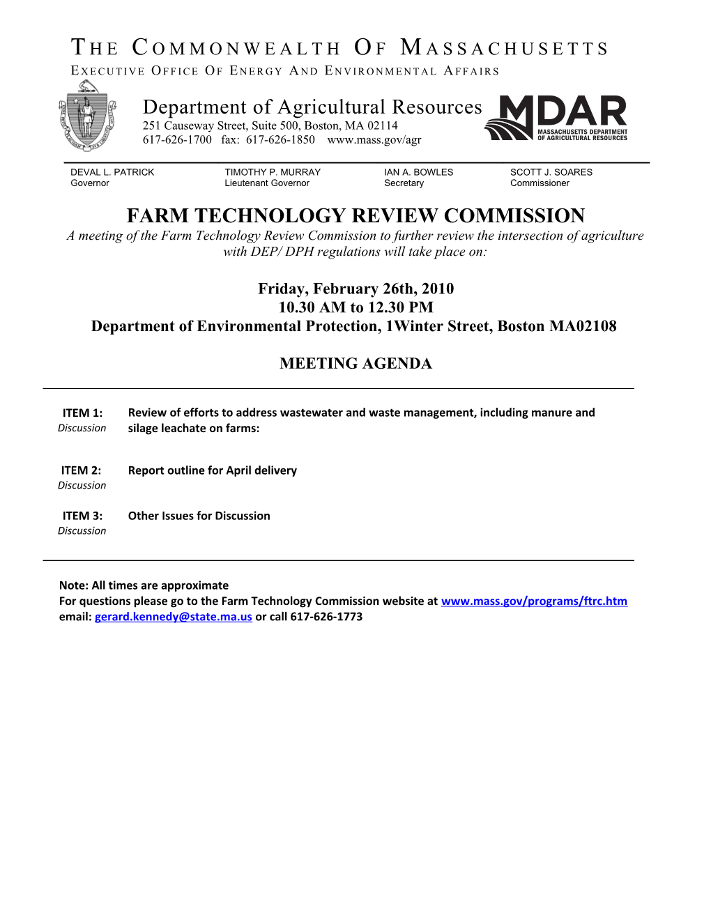 Farm Technology Review Commission