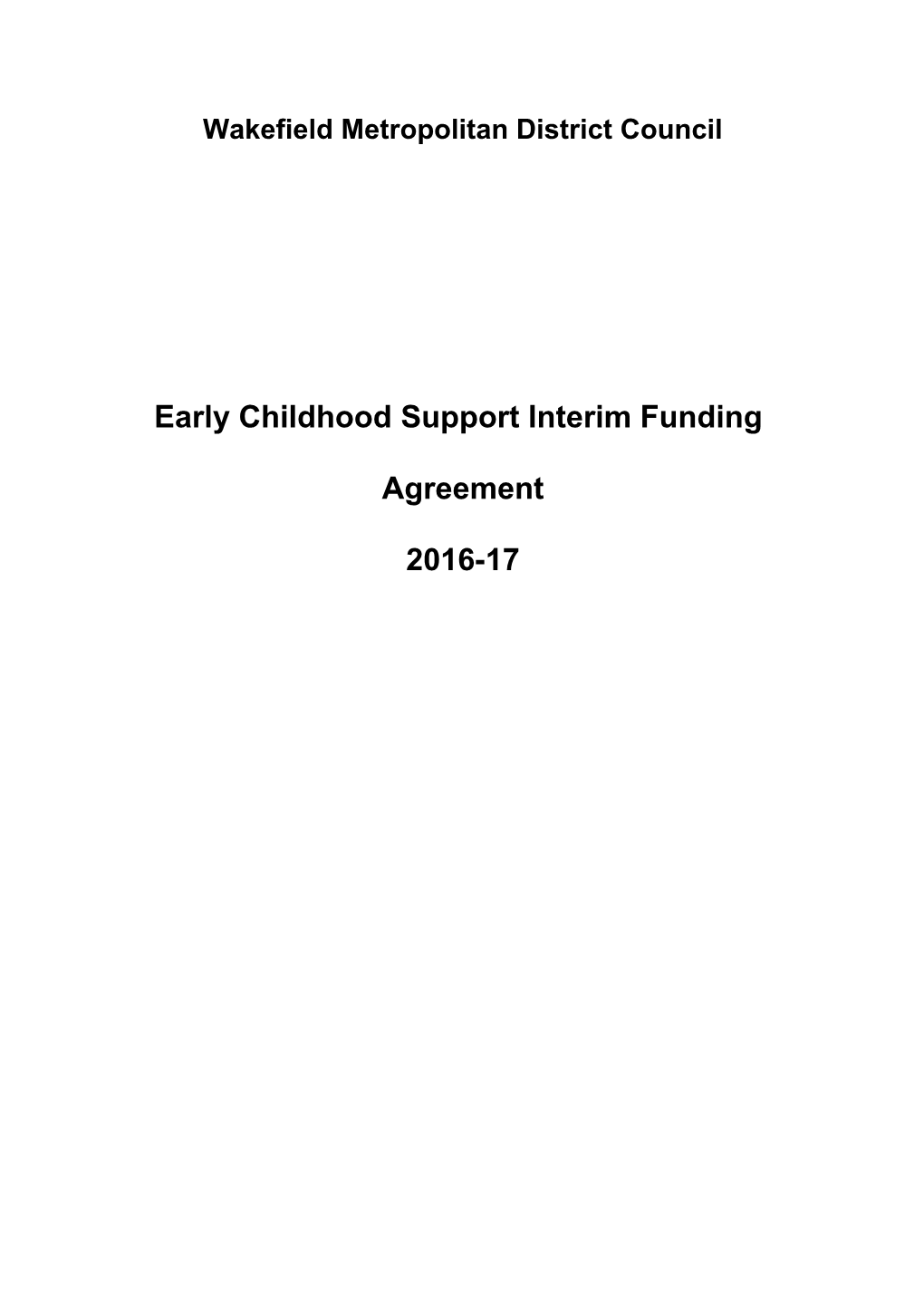 Childcare Inclusion Funding