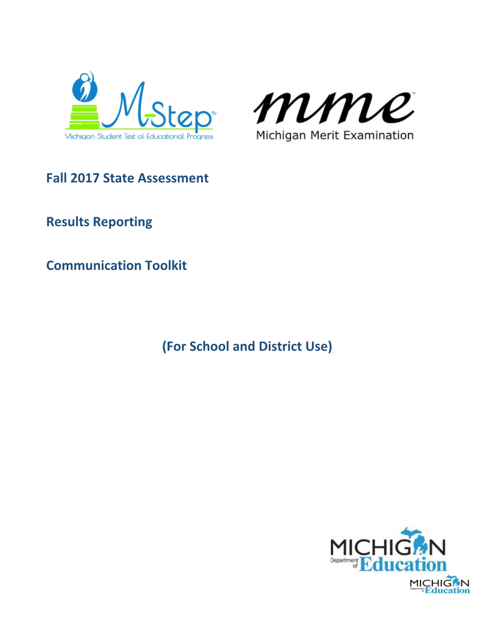 Fall 2017 State Assessment