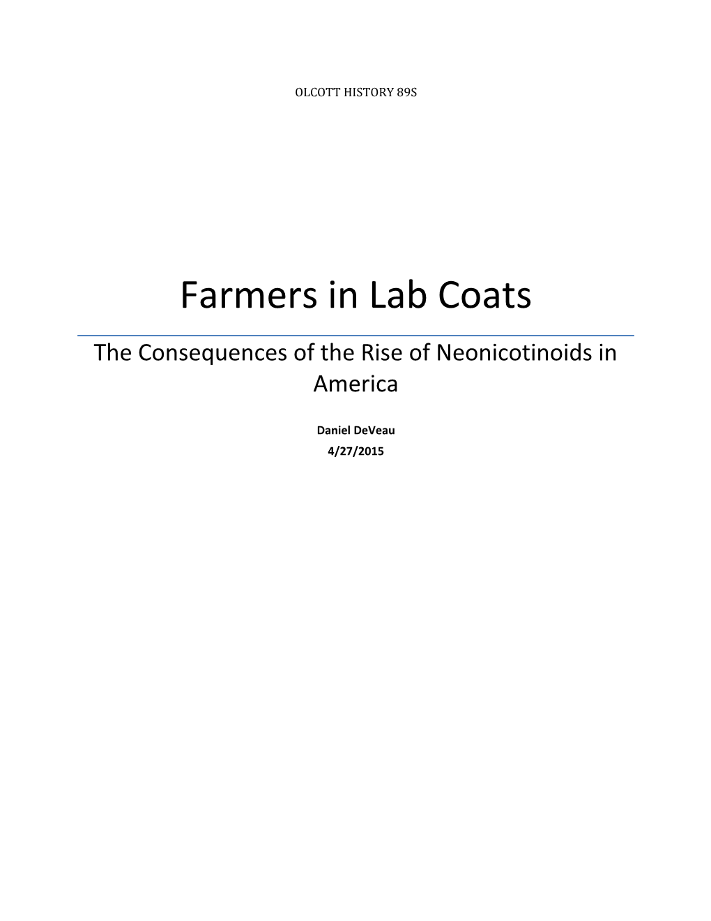 Farmers in Lab Coats