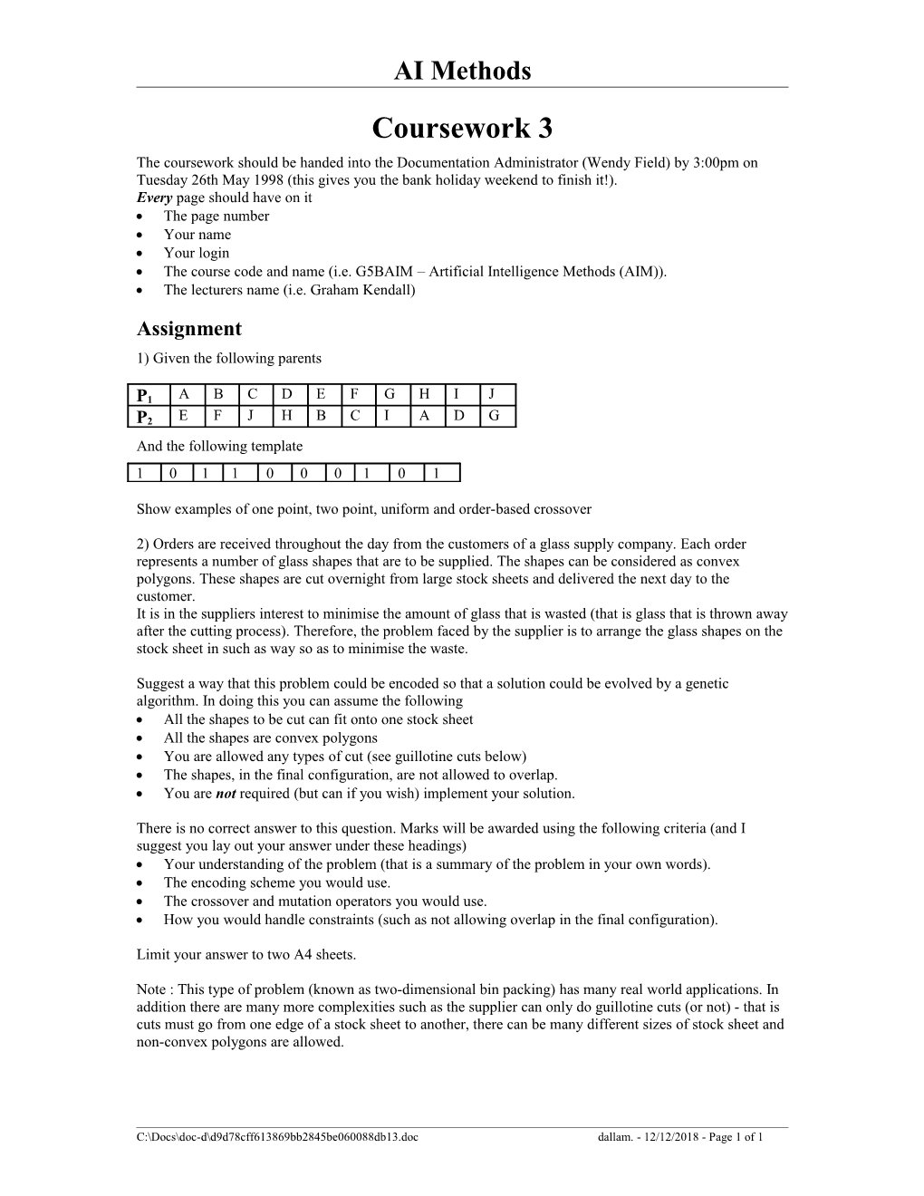 For Each of These Truth Tables Say Whether It Is Possible, Using a Perceptron, to Learn