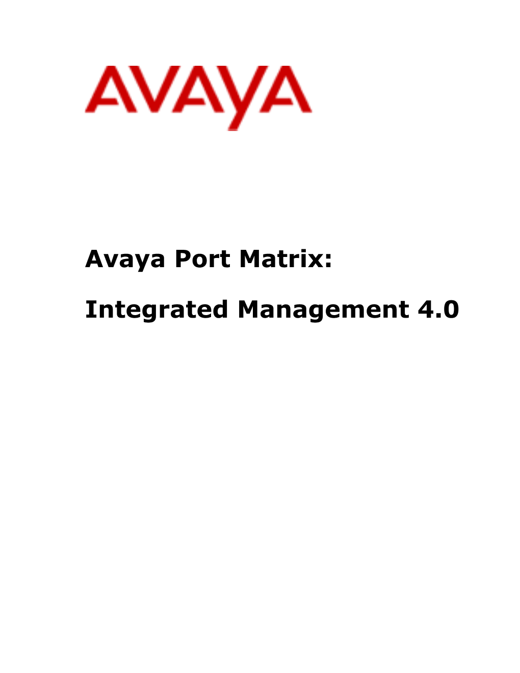 Avaya Data Ports List for Products