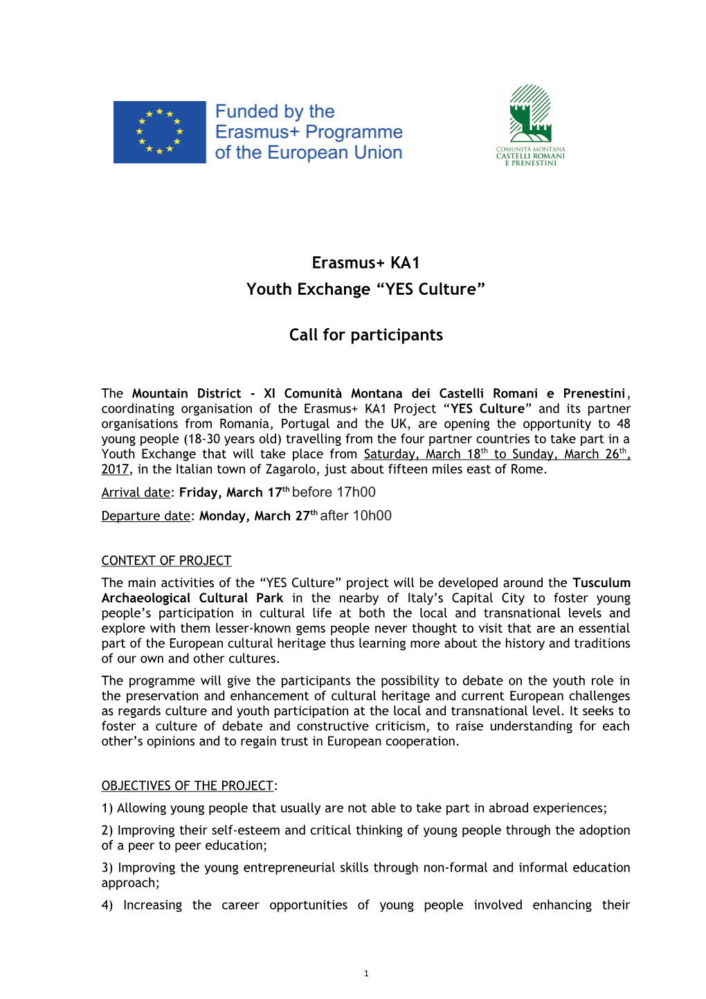 Youth Exchange YES Culture
