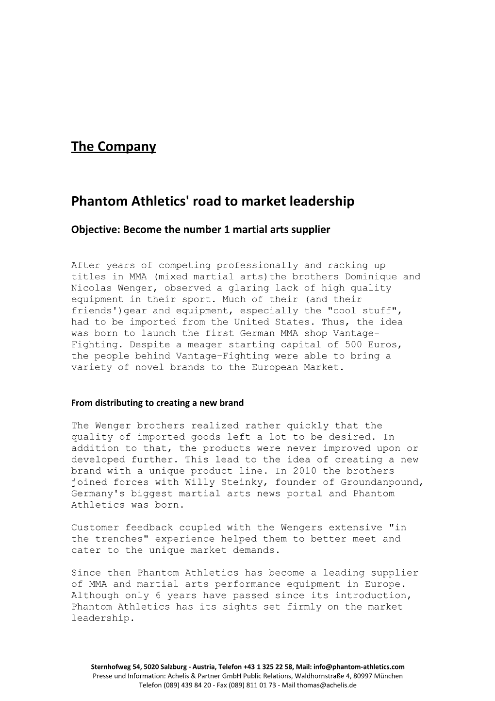 Phantom Athletics' Road to Market Leadership