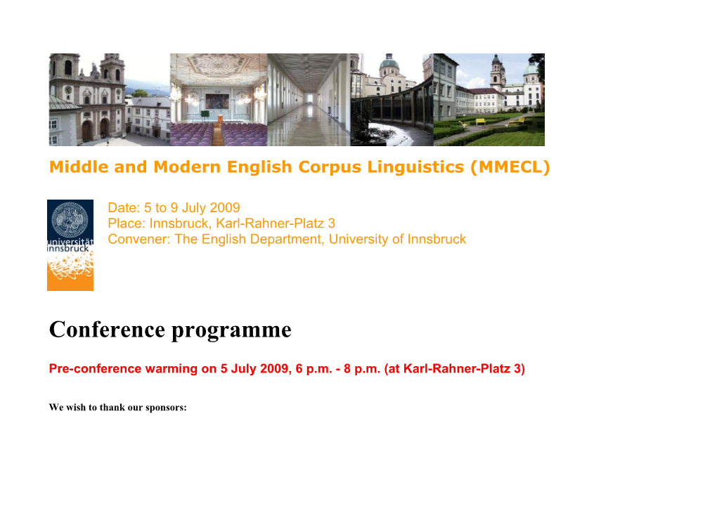 Middle and Modern English Corpus Linguistics (MMECL)