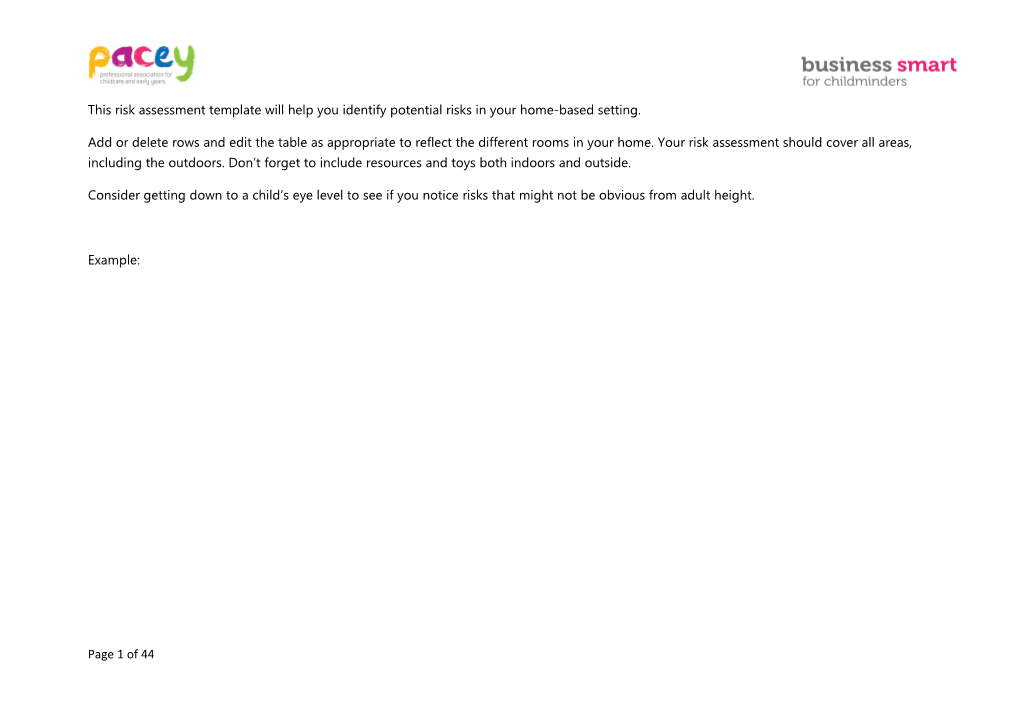 This Risk Assessment Template Will Help You Identify Potential Risks in Your Home-Based