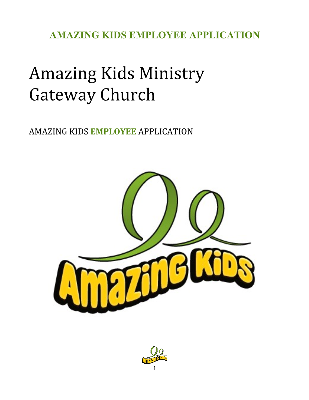 Qualifications for All Gateway Church Children S Ministry Workers