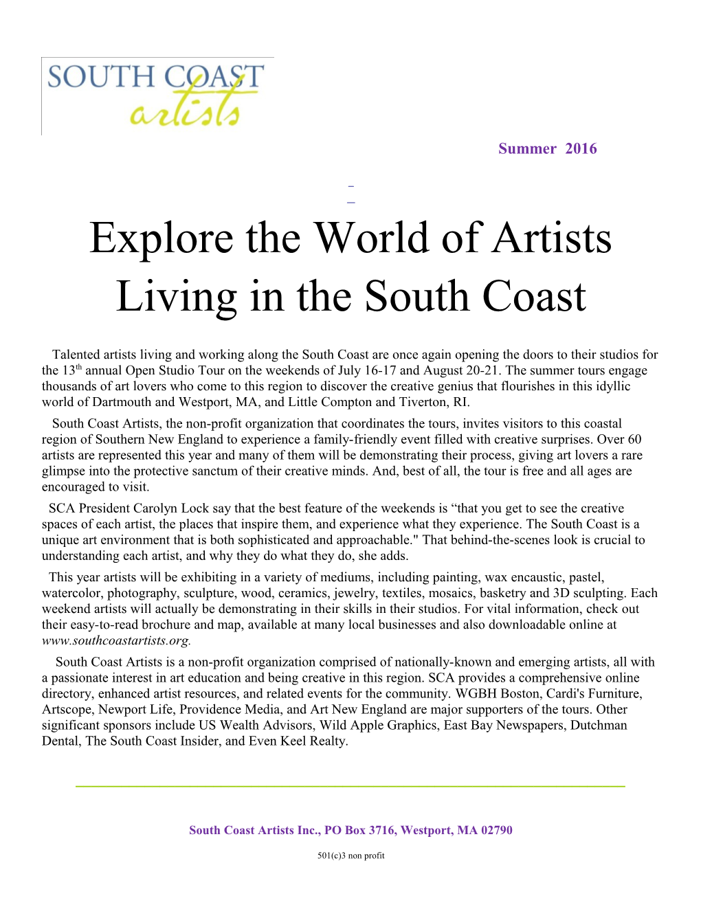 Explore the World of Artists