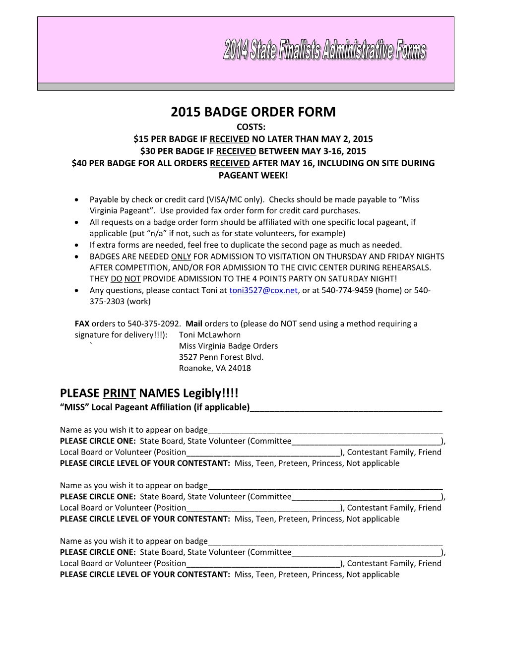 2015Badge Order Form