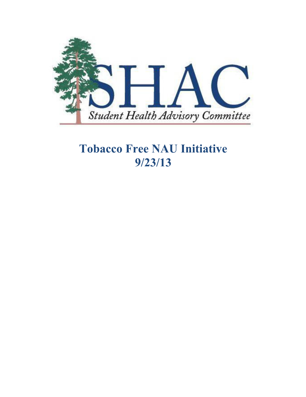 Tobacco Free NAU Initiative