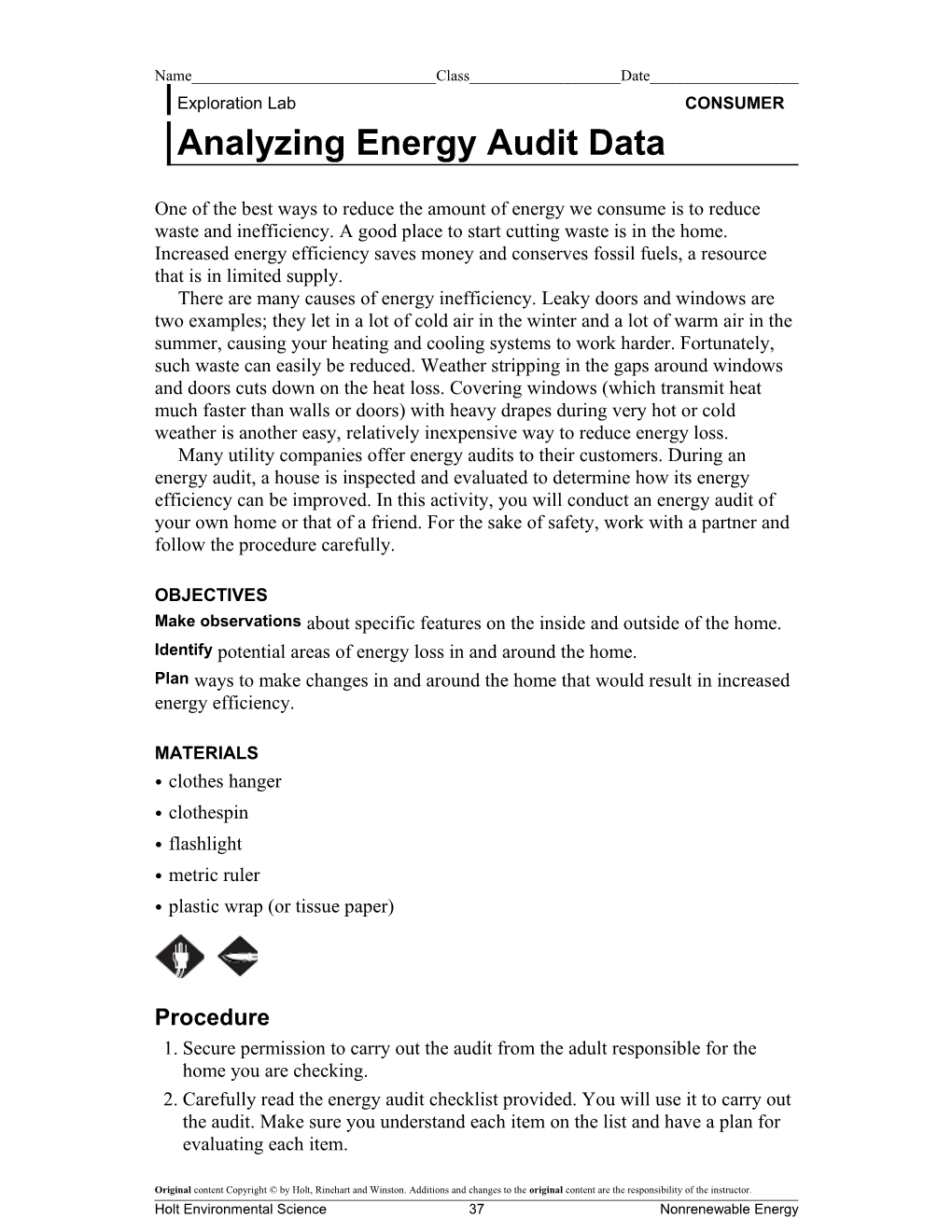Analyzing Energy Audit Data
