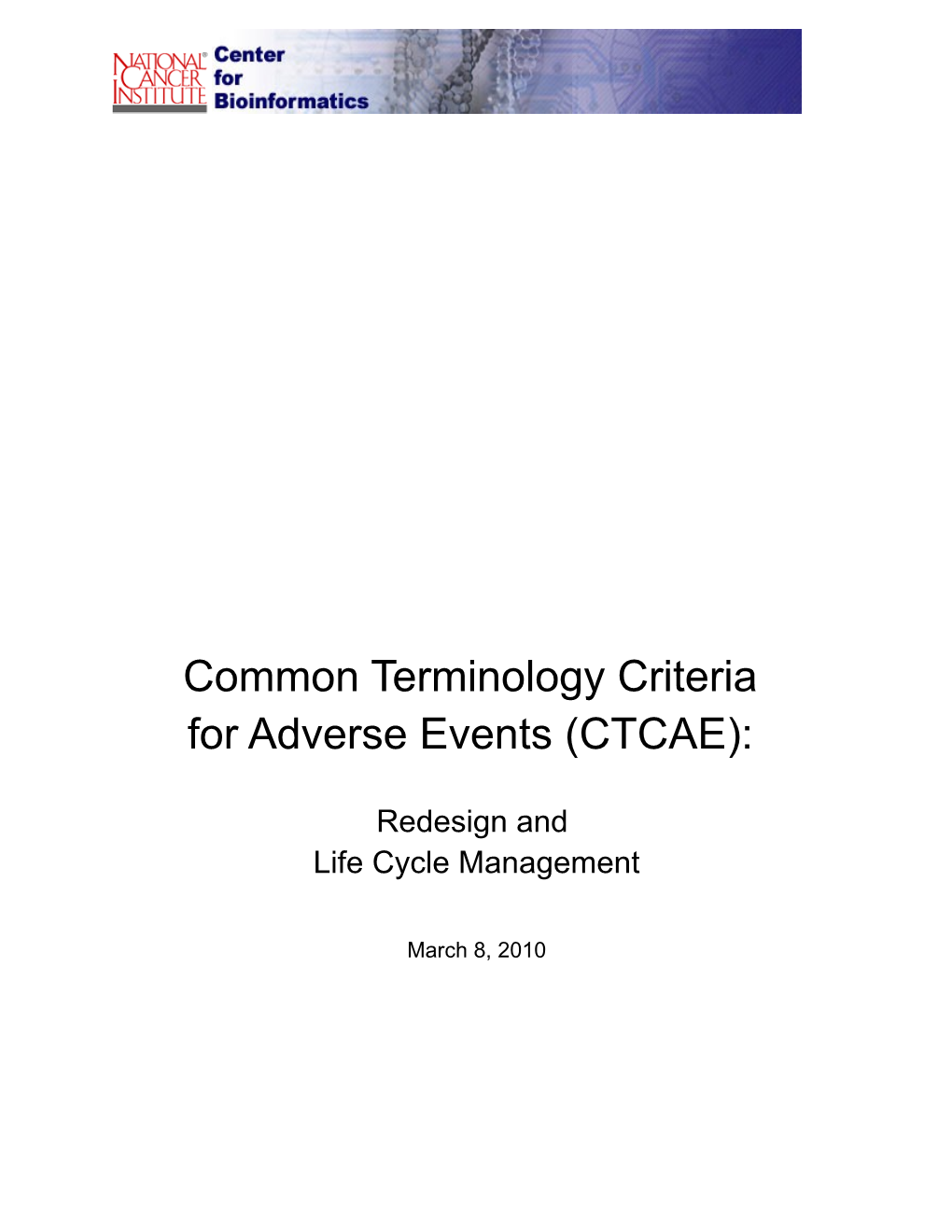 Common Terminology Criteria for Adverse Events (CTCAE)