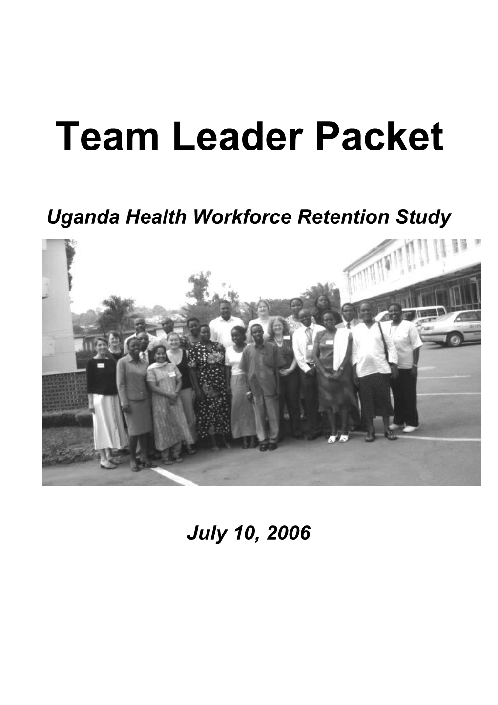 Uganda Health Workforce Retention Study
