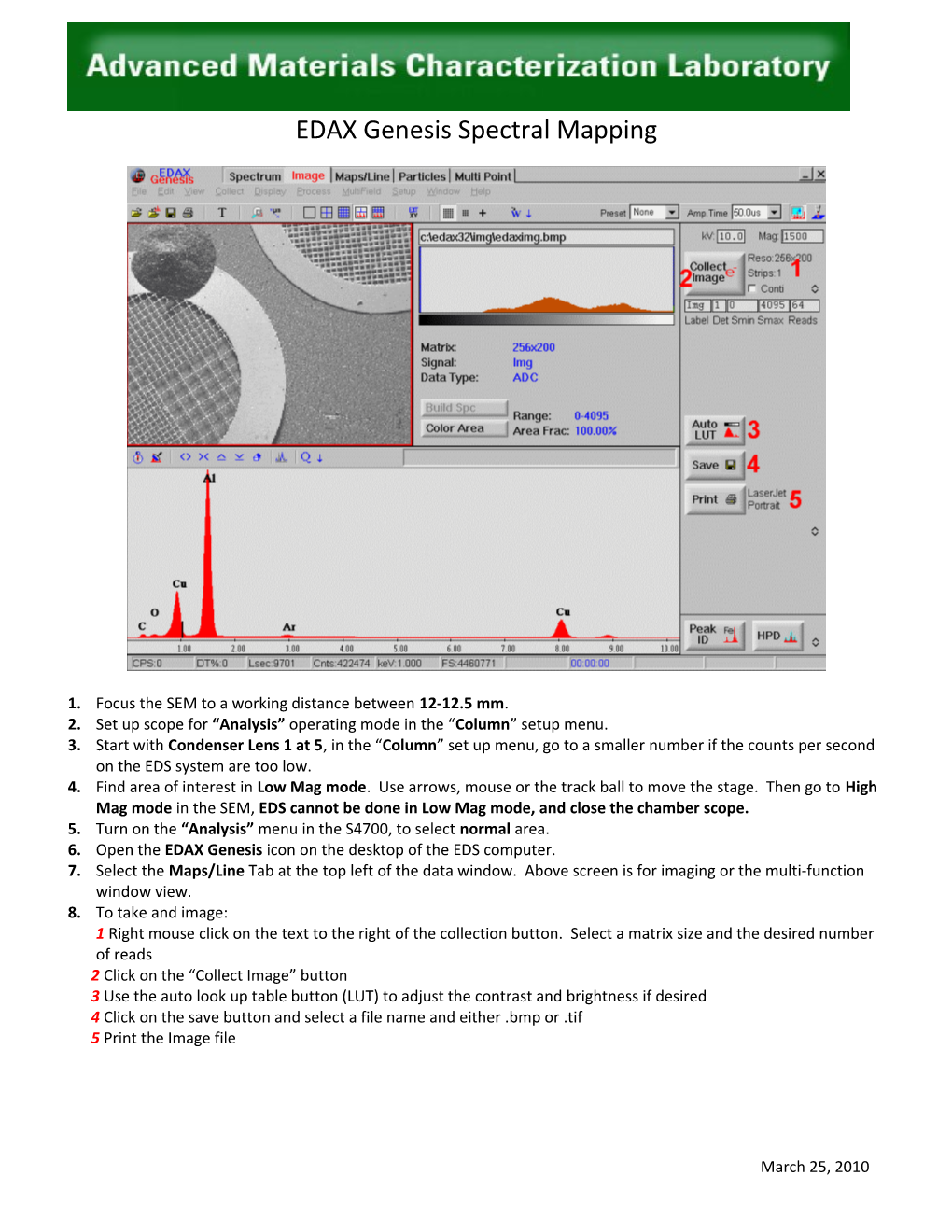 EDAX Genesis Spectral Mapping