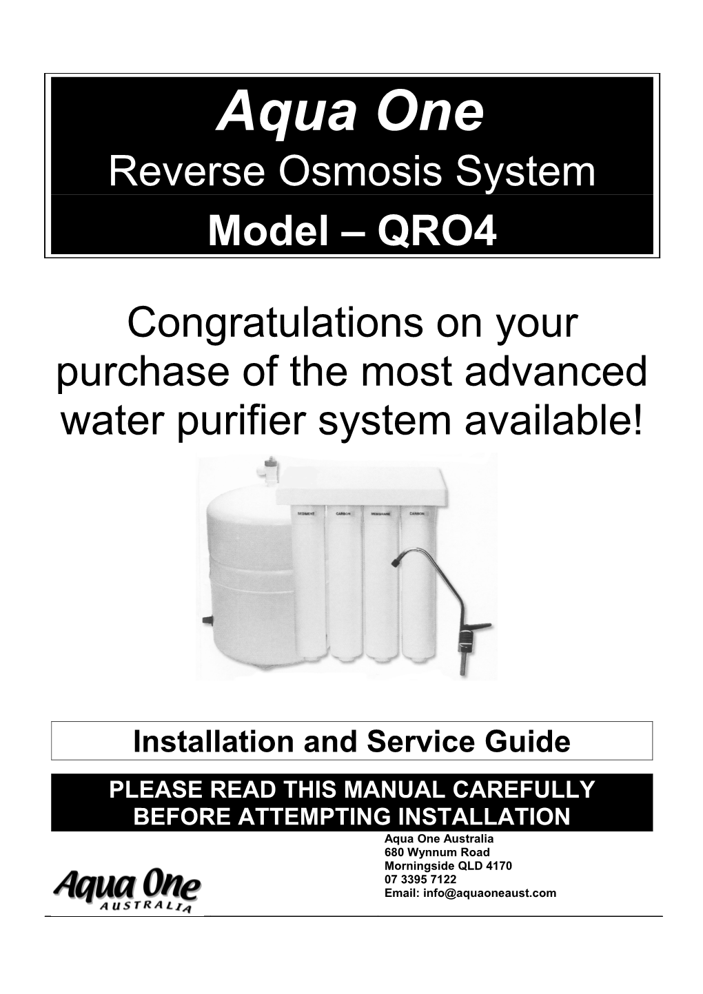 Reverse Osmosis System