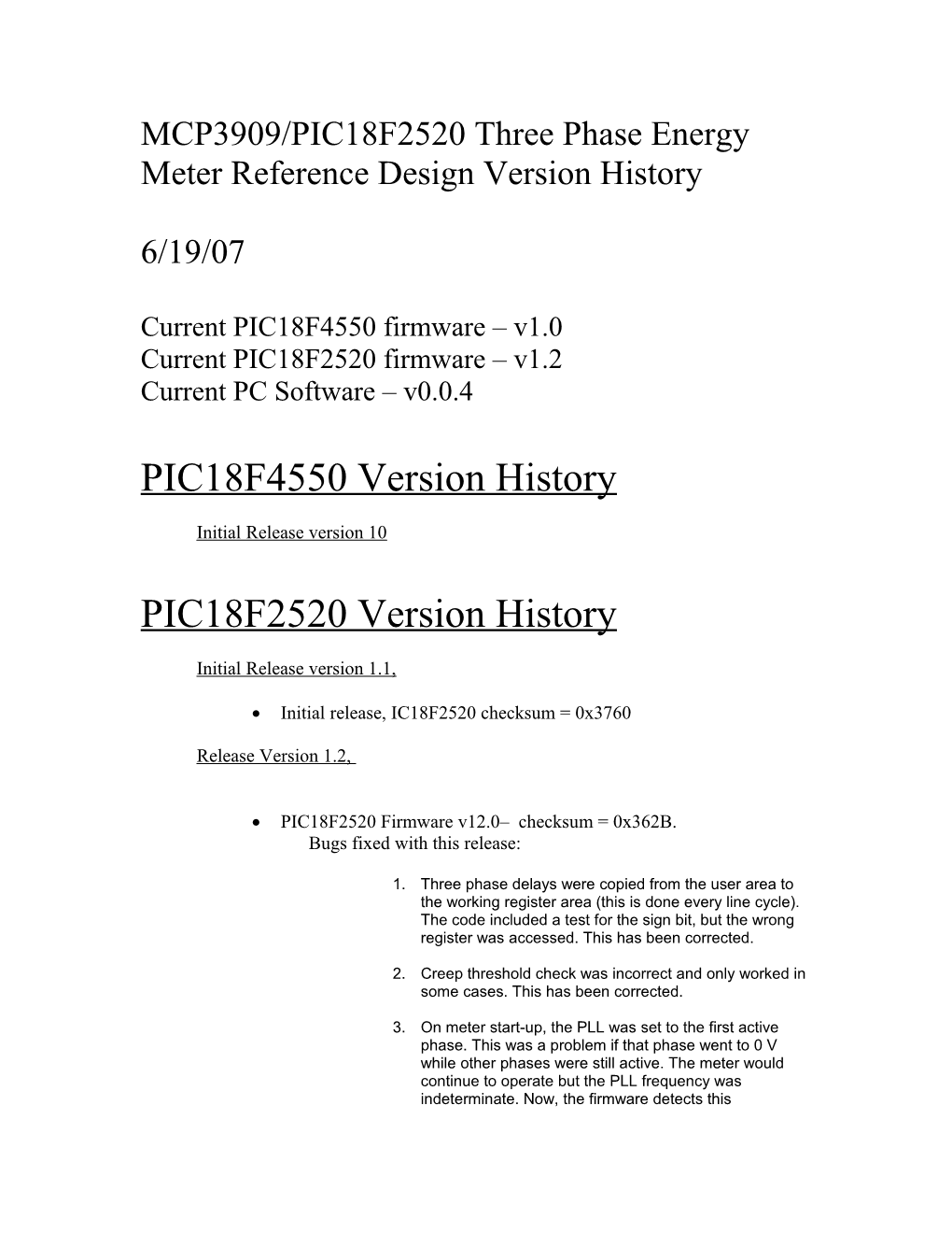 3-Phase MCP3909/PIC18F2520 Energy Meter Reference Design Update