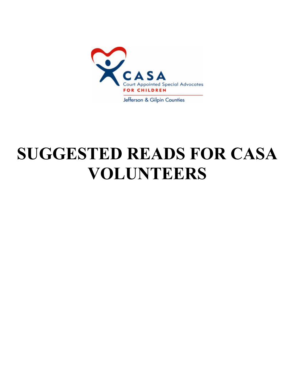 Suggested Reads for Casa Volunteers