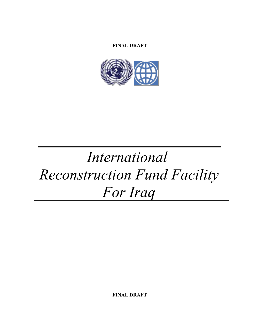 International Reconstruction Fund Facility