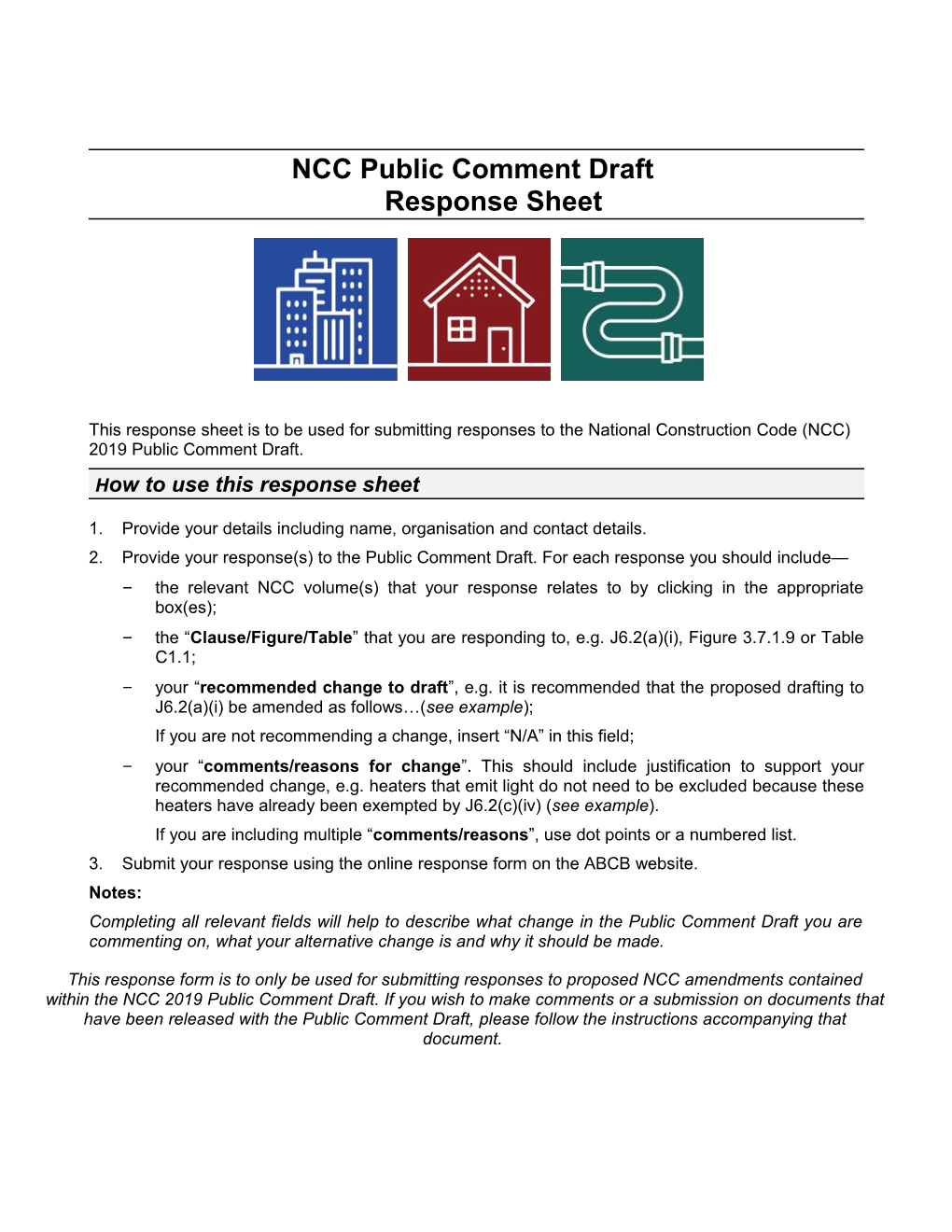 NCC Public Comment Draft Responsesheet