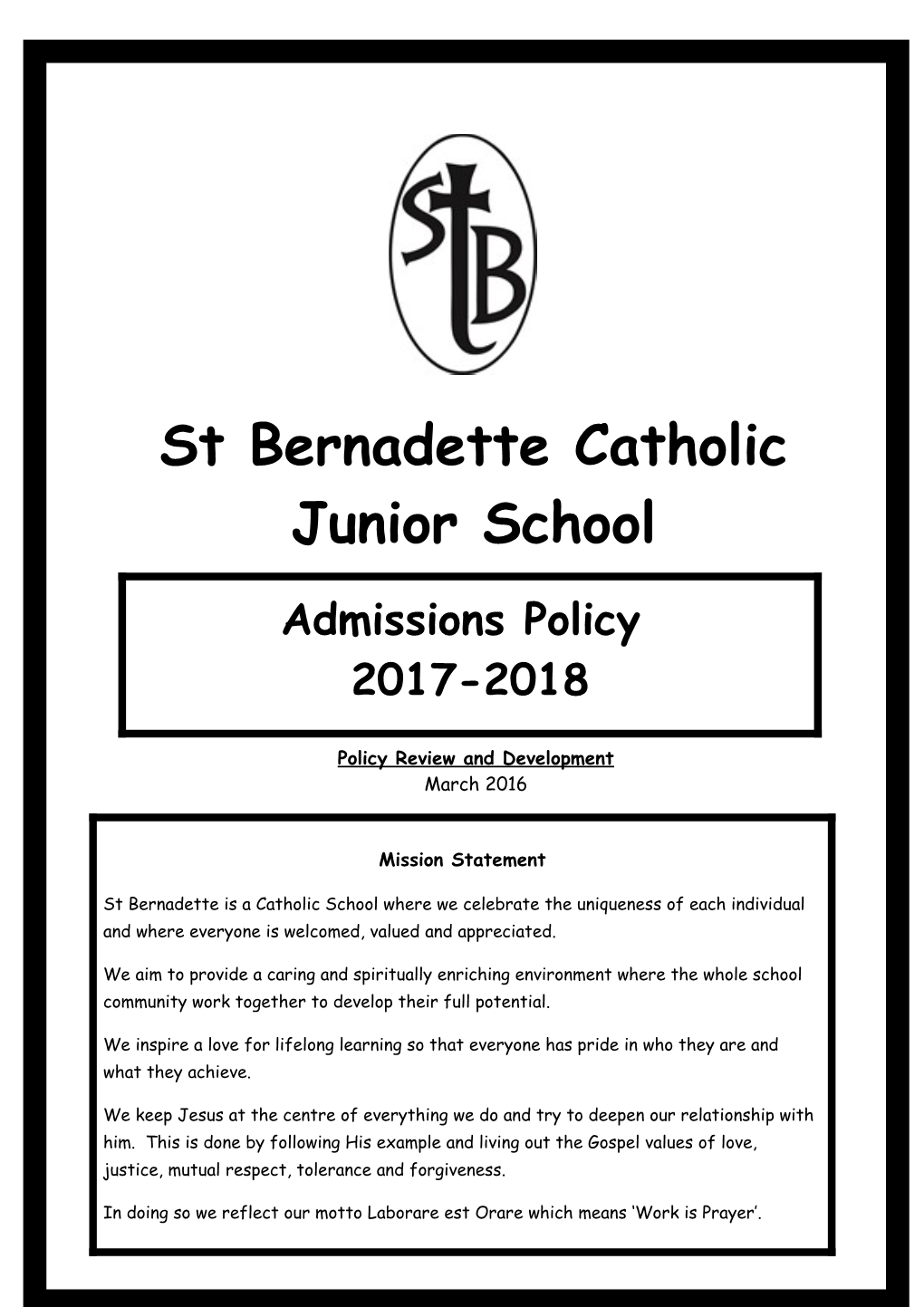 St Bede S Catholic Infant and Nursery School