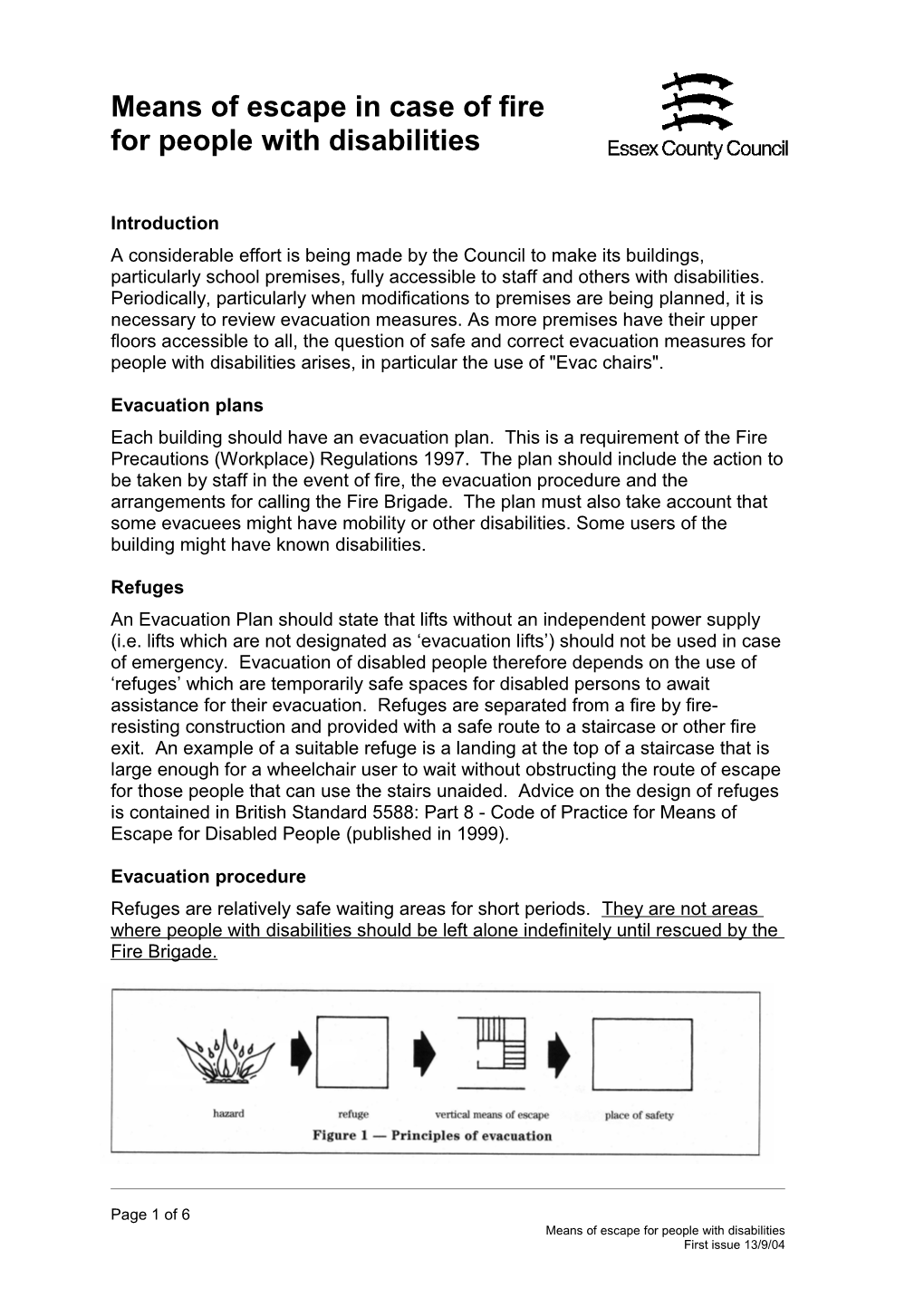 Extract from British Standard 5588