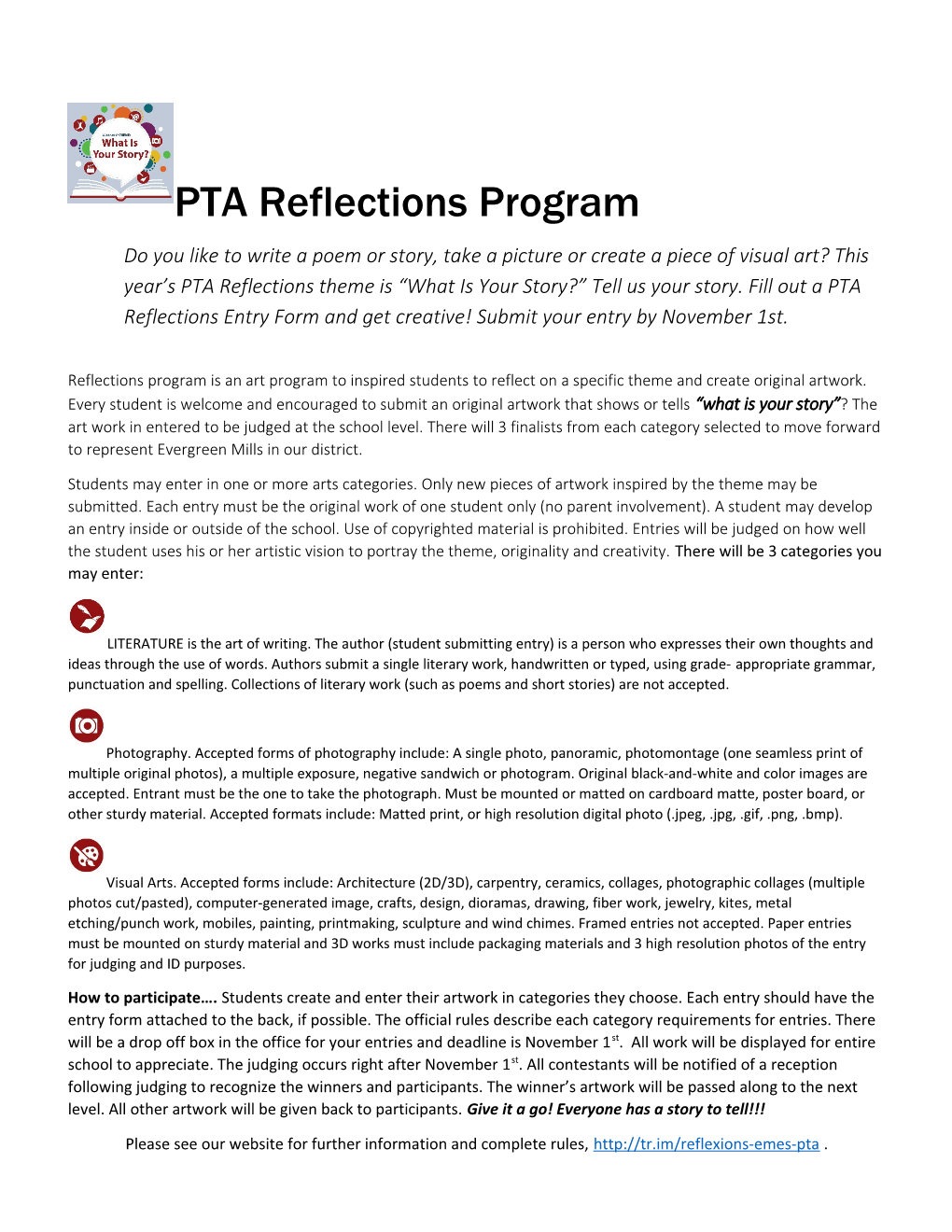 PTA Reflections Program