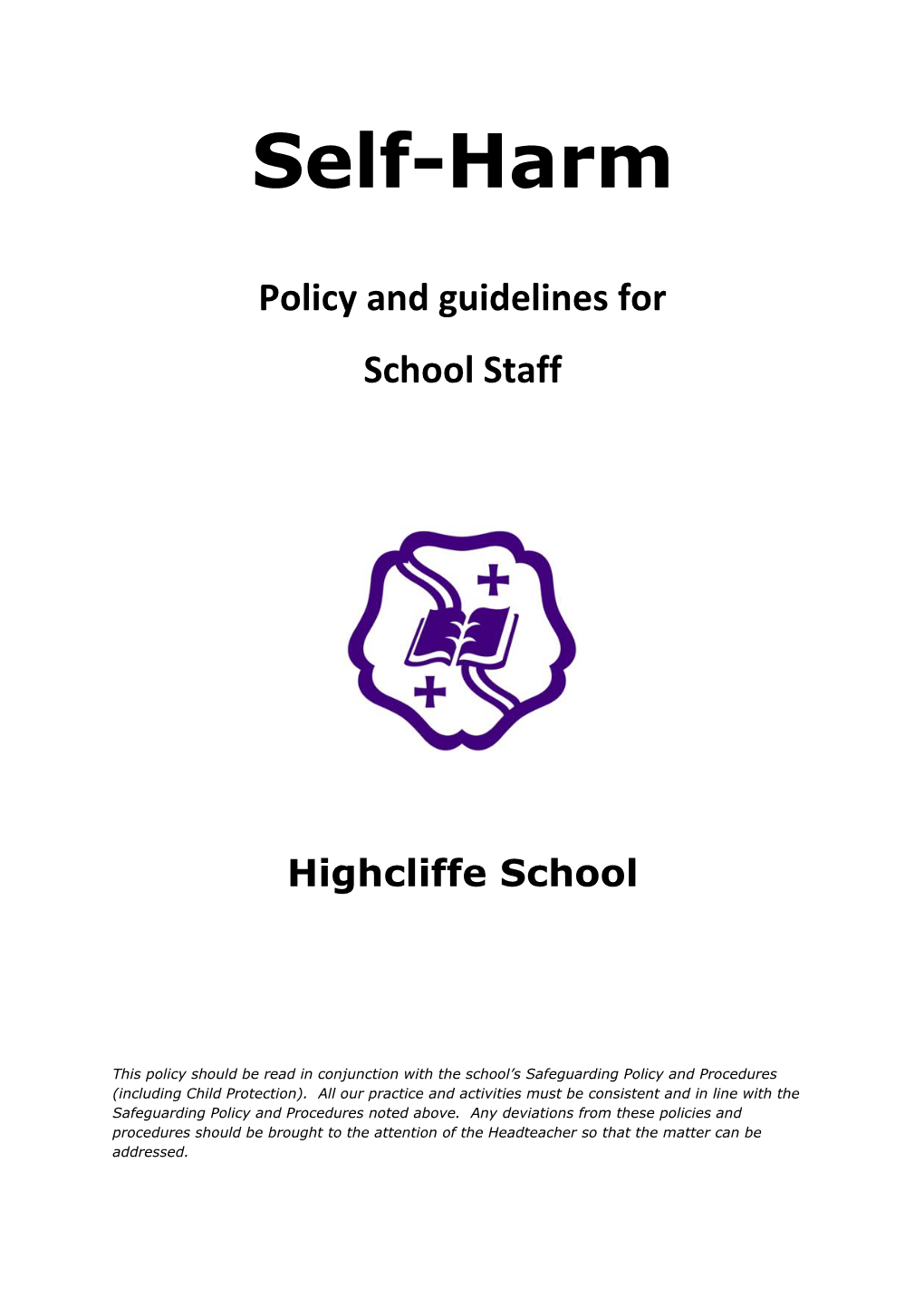 Policy and Guidelines For