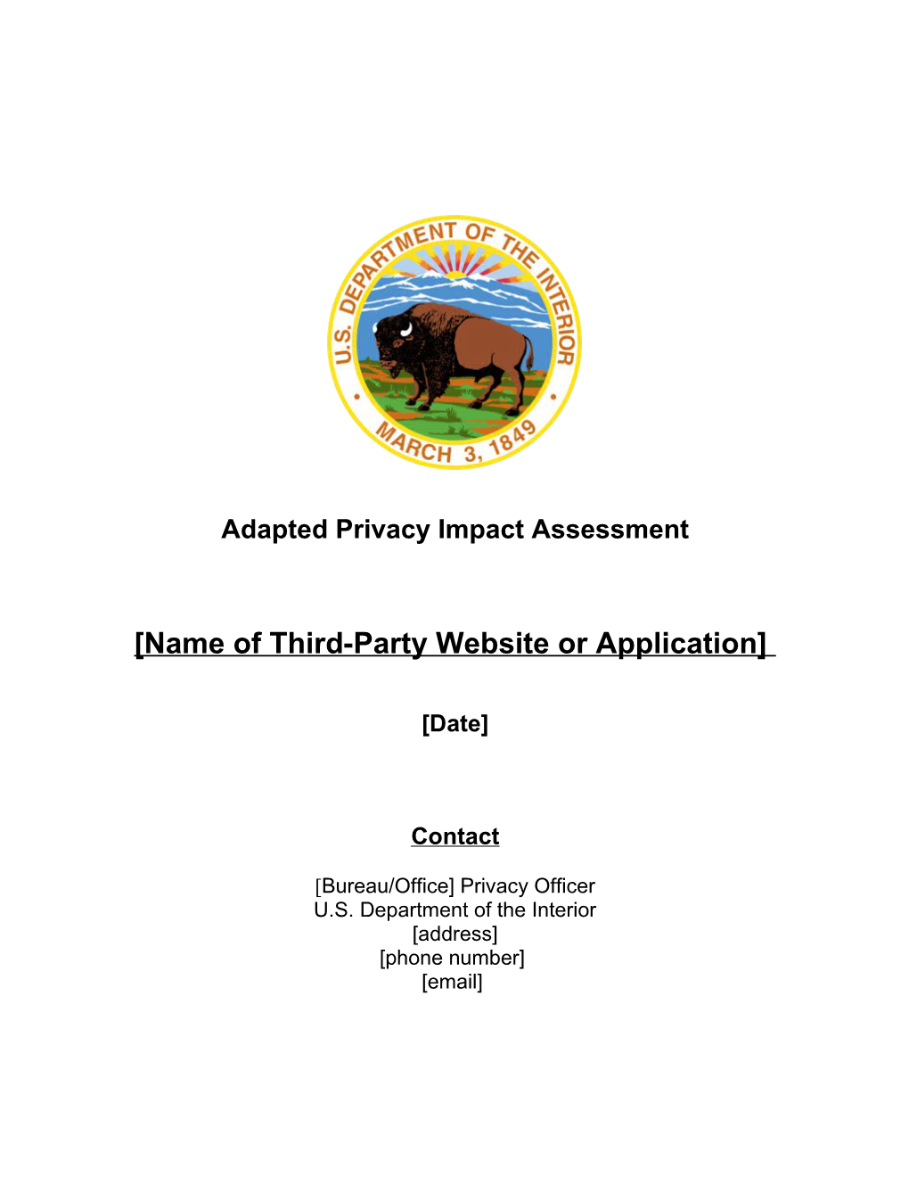 Adapted Privacy Impact Assessment