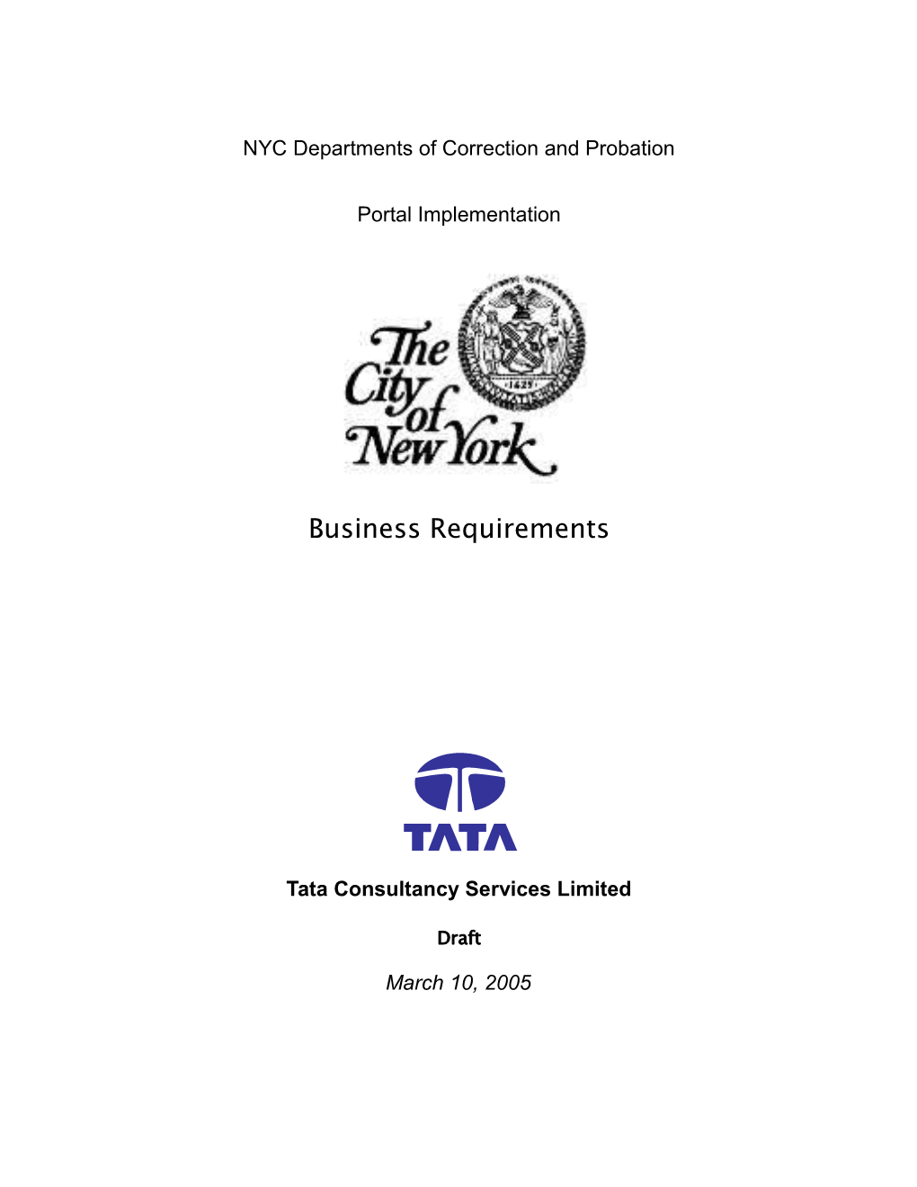 NYC Departments of Correction and Probation