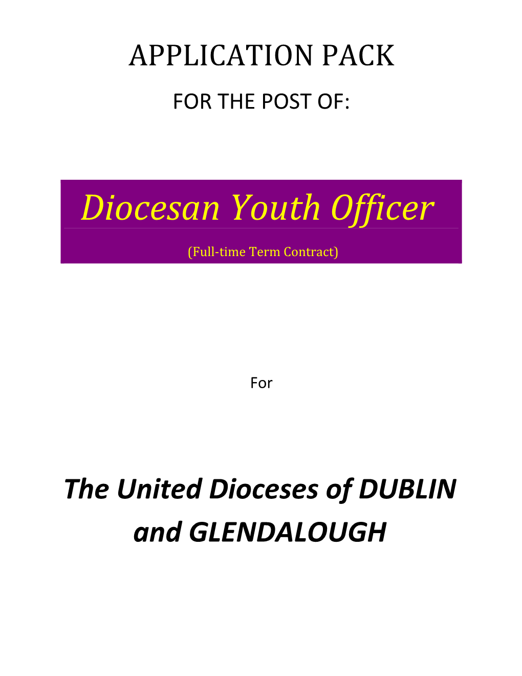 The United Dioceses of DUBLIN and GLENDALOUGH