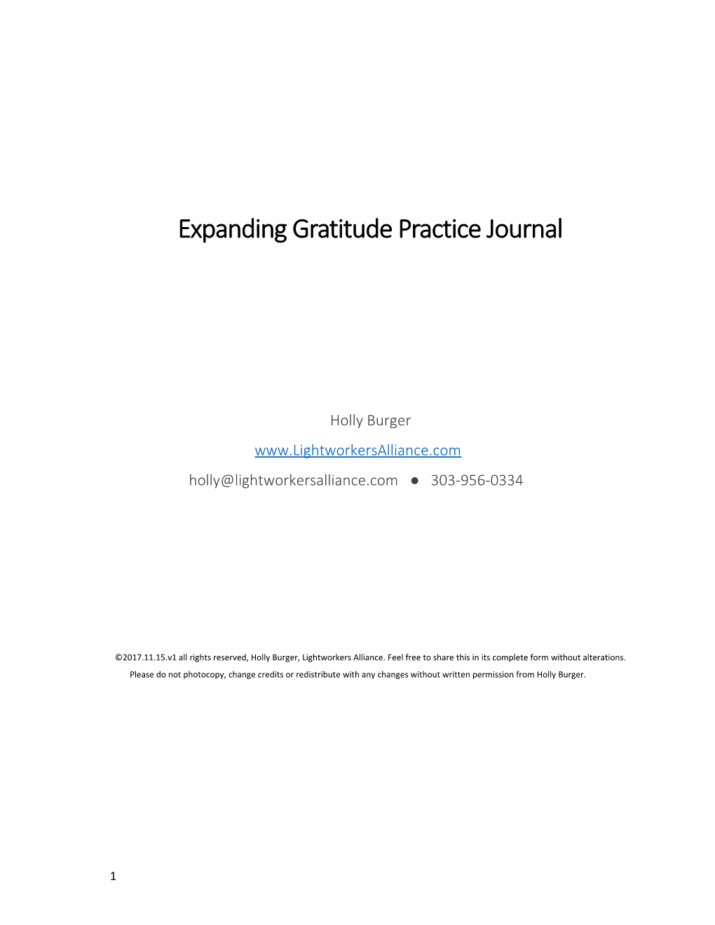 Expanding Gratitude Practice Journal