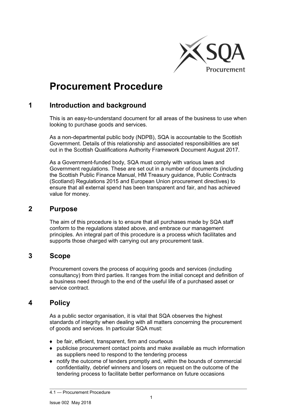 Procurement Procedure