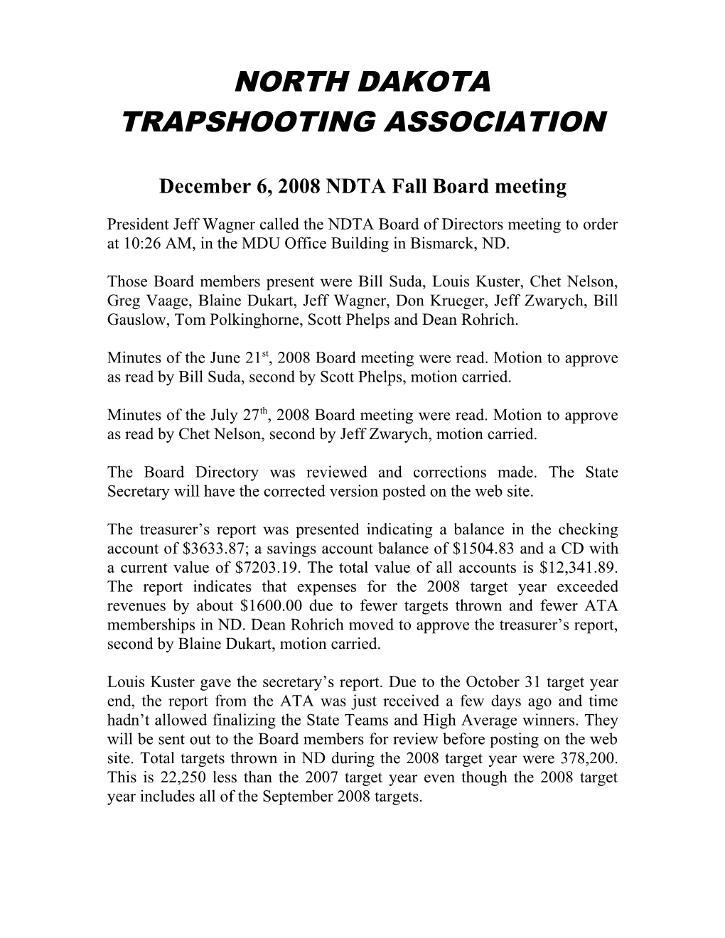 Trapshooting Association