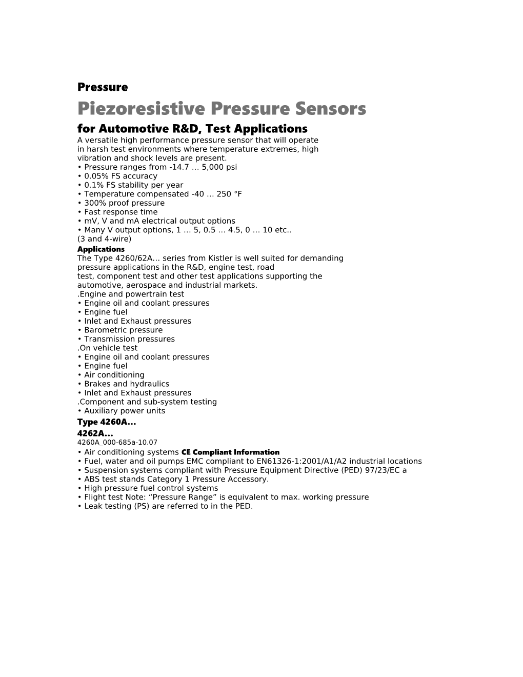 For Automotive R&D, Test Applications