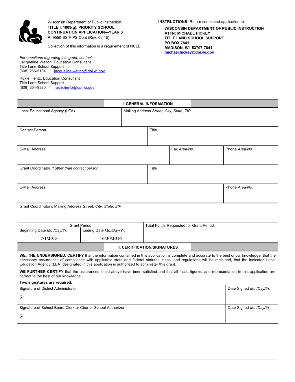 Pi-9550-SSIF-C Title I, 1003(G), Supplemental School Improvement